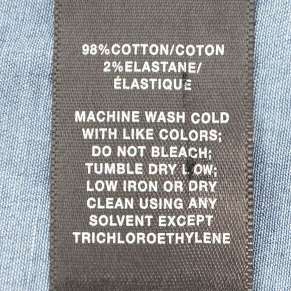 Lafayette‎ 148 New York Long Sleeve Button Down Chambray Shirt Size Small - Picture 8 of 12